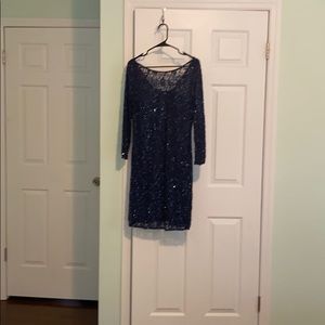 Aidan Mattix royal blue sequin(never worn)